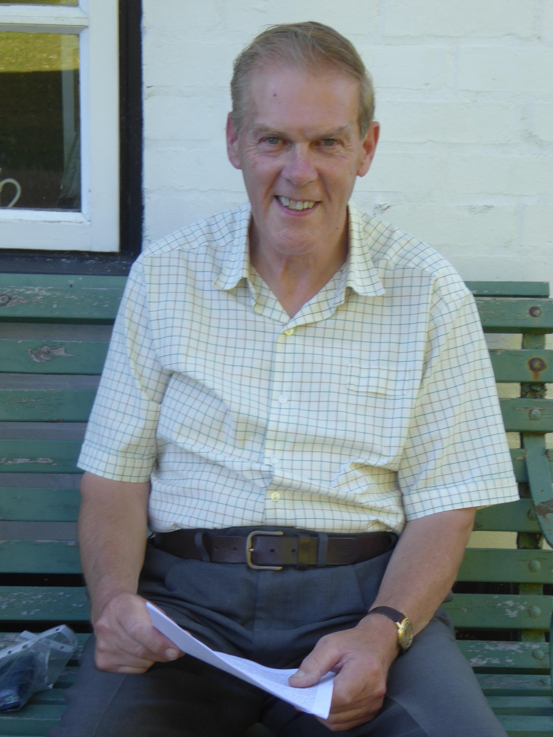 Christopher Stocker Aug 2016 outside The Cottage