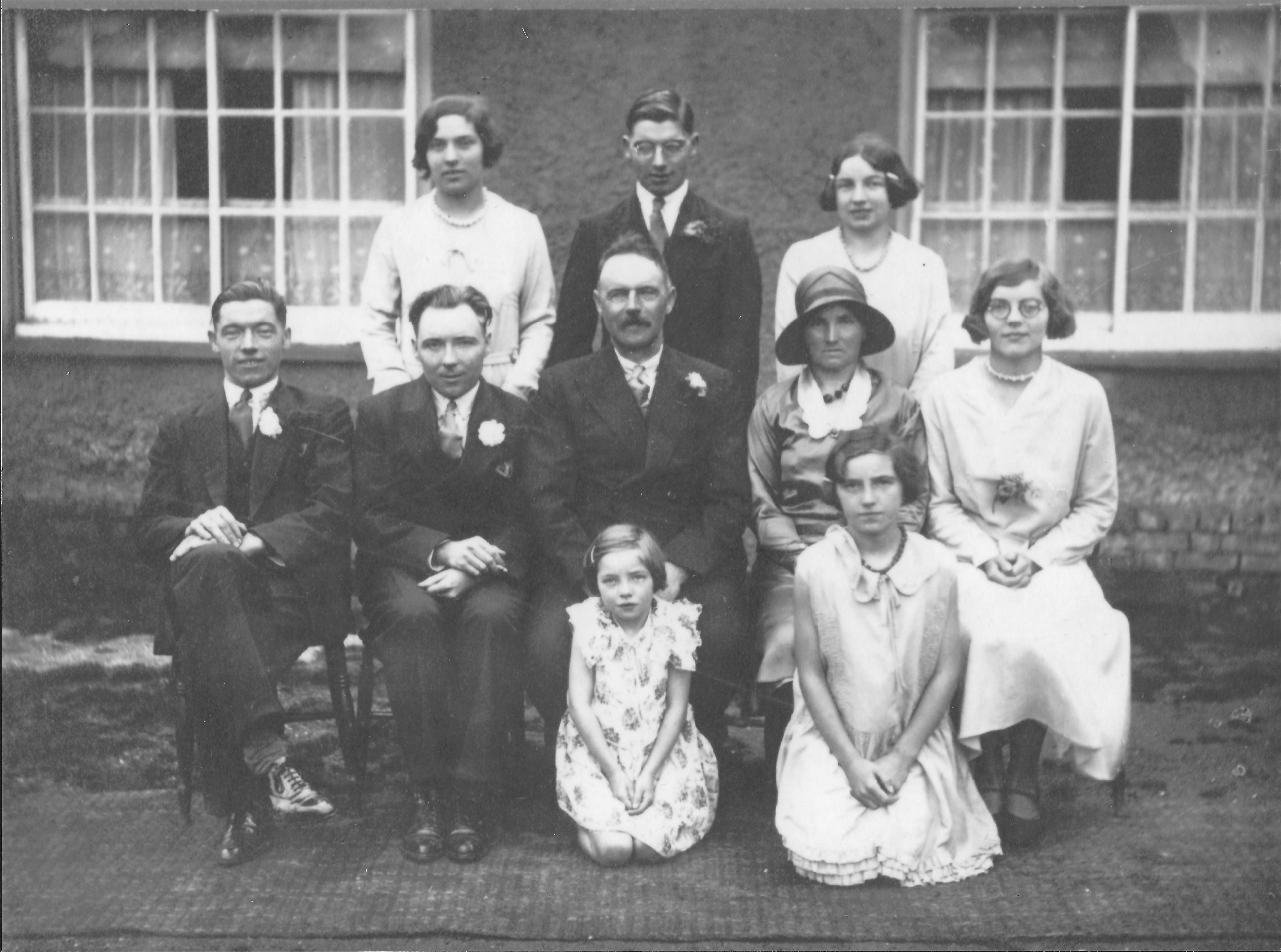 Harold Northrop's family at his wedding.