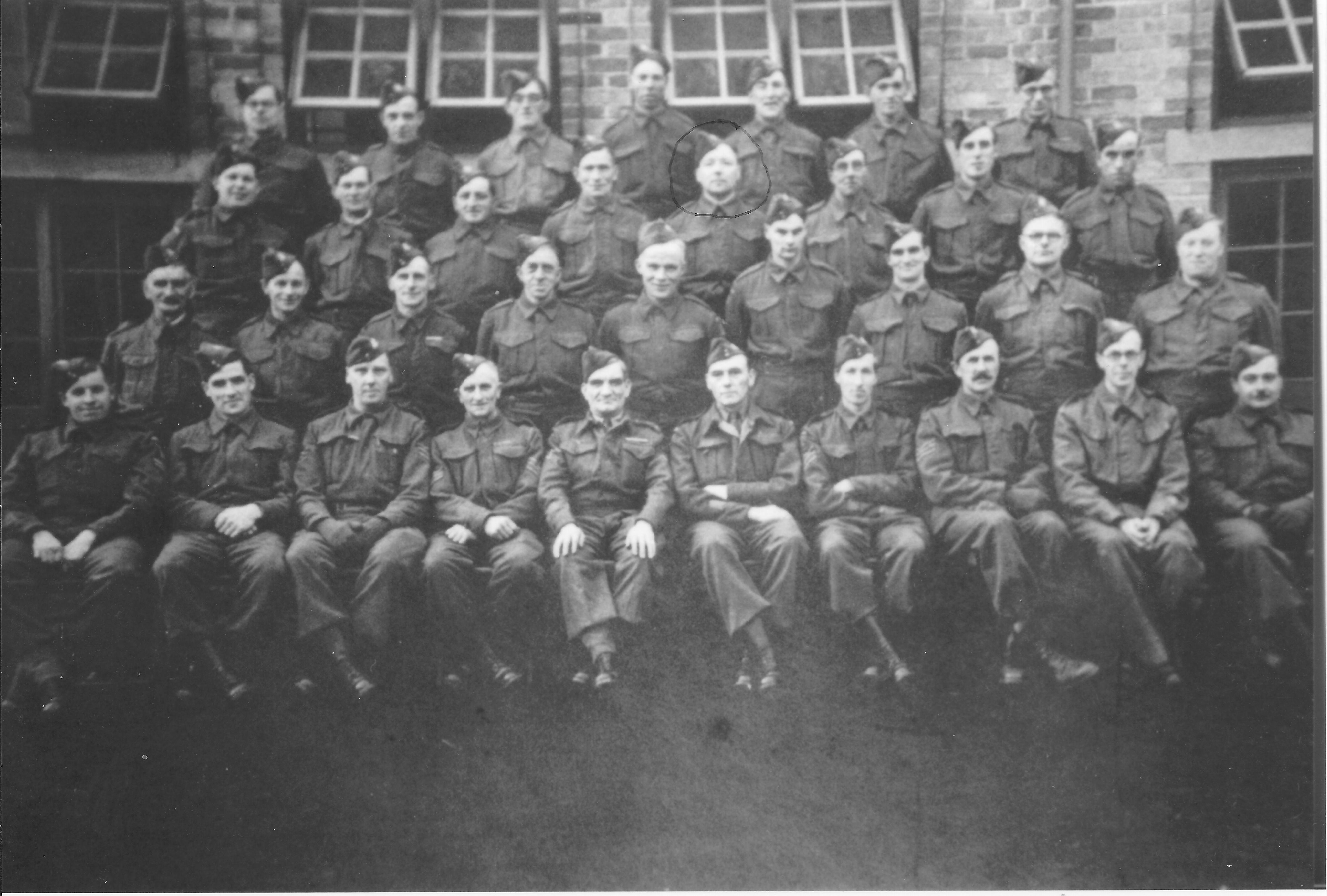 Home Guard: Harold Northrop 2nd row from back, 5th from left