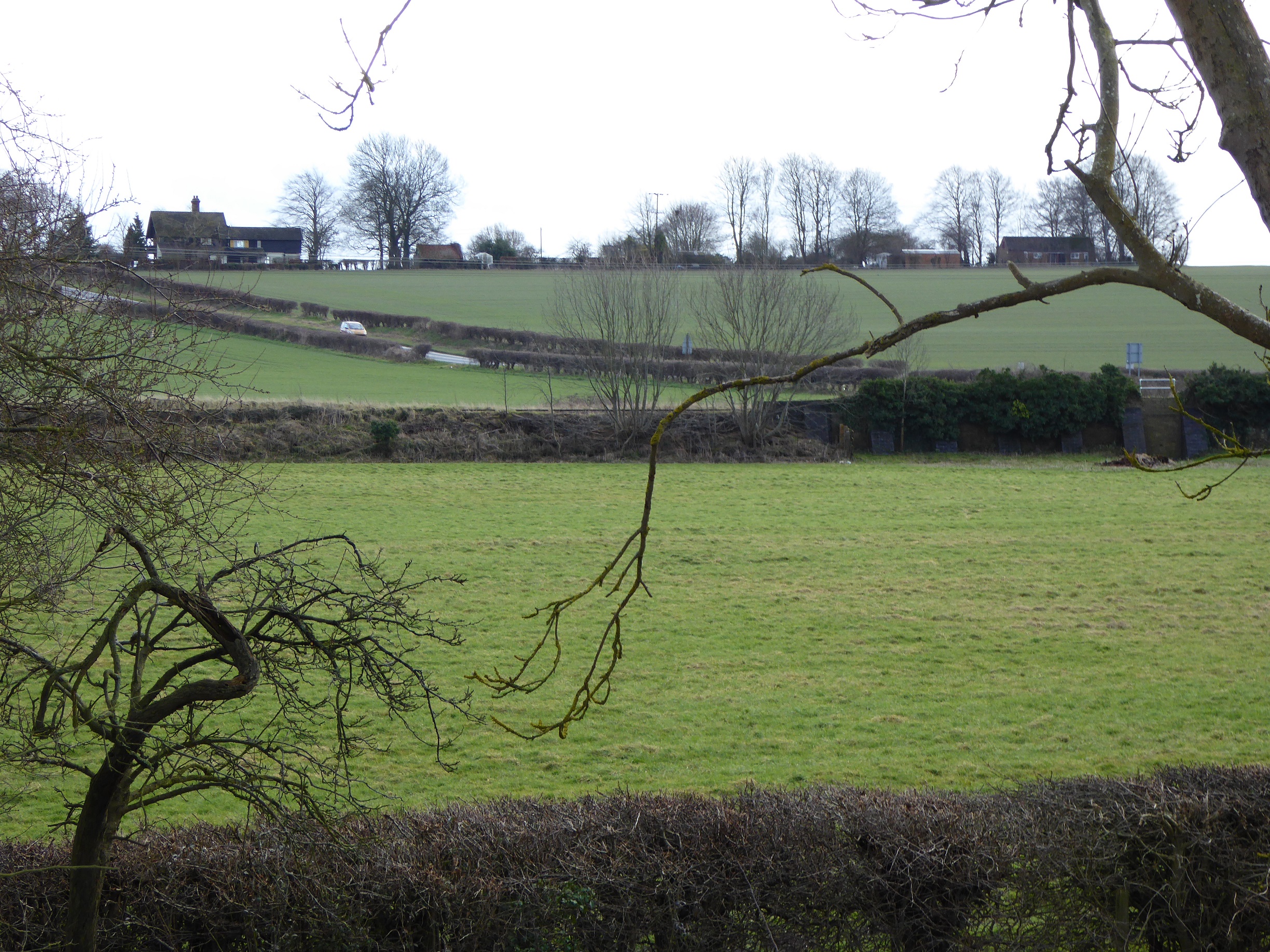 Sunbourn, to left, on Newton Hill