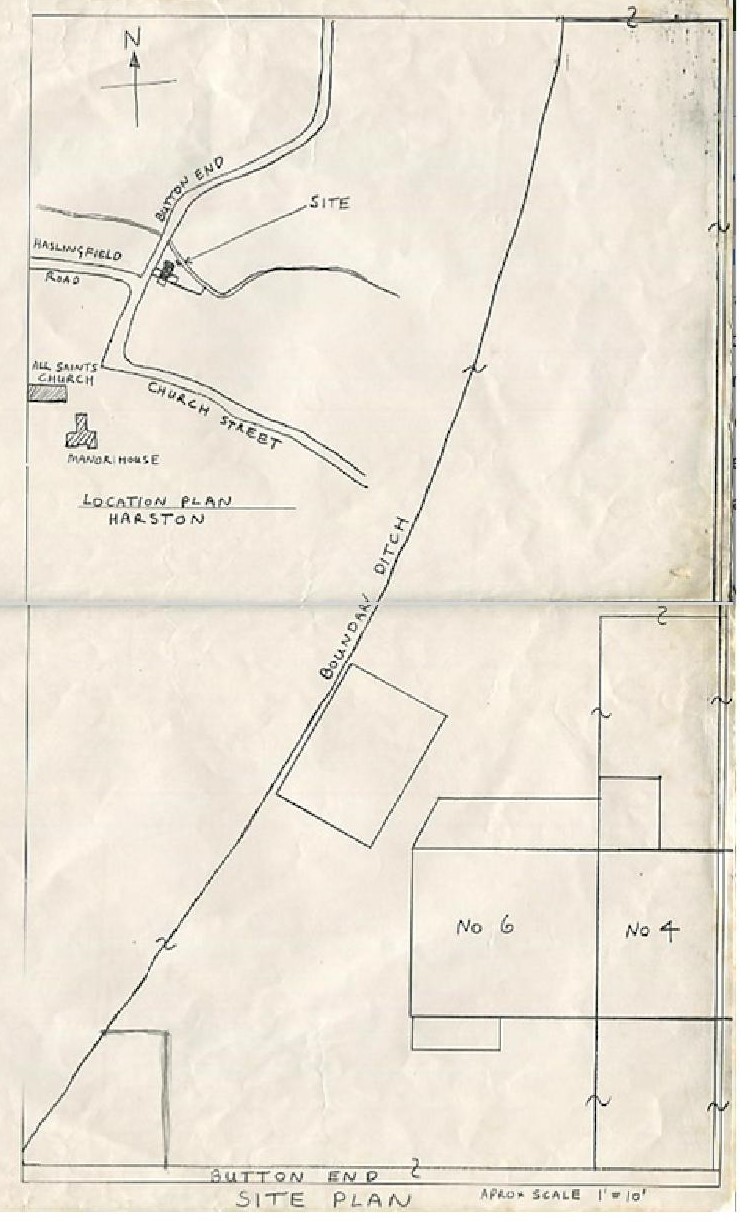 1984 new plan of gardens for 4 & 6 Button End