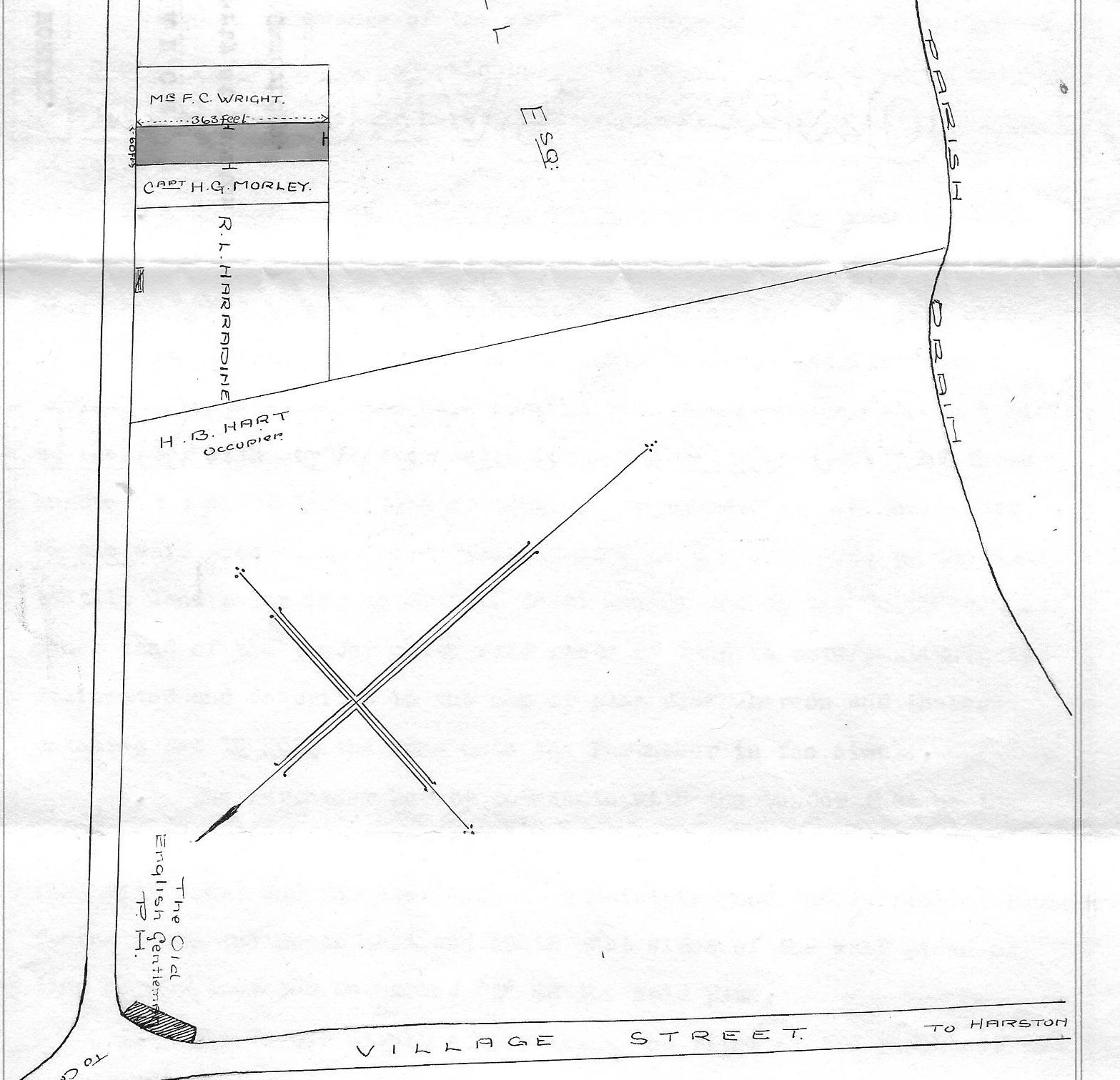 Land sold 1933 Henry Hurrell to Morley