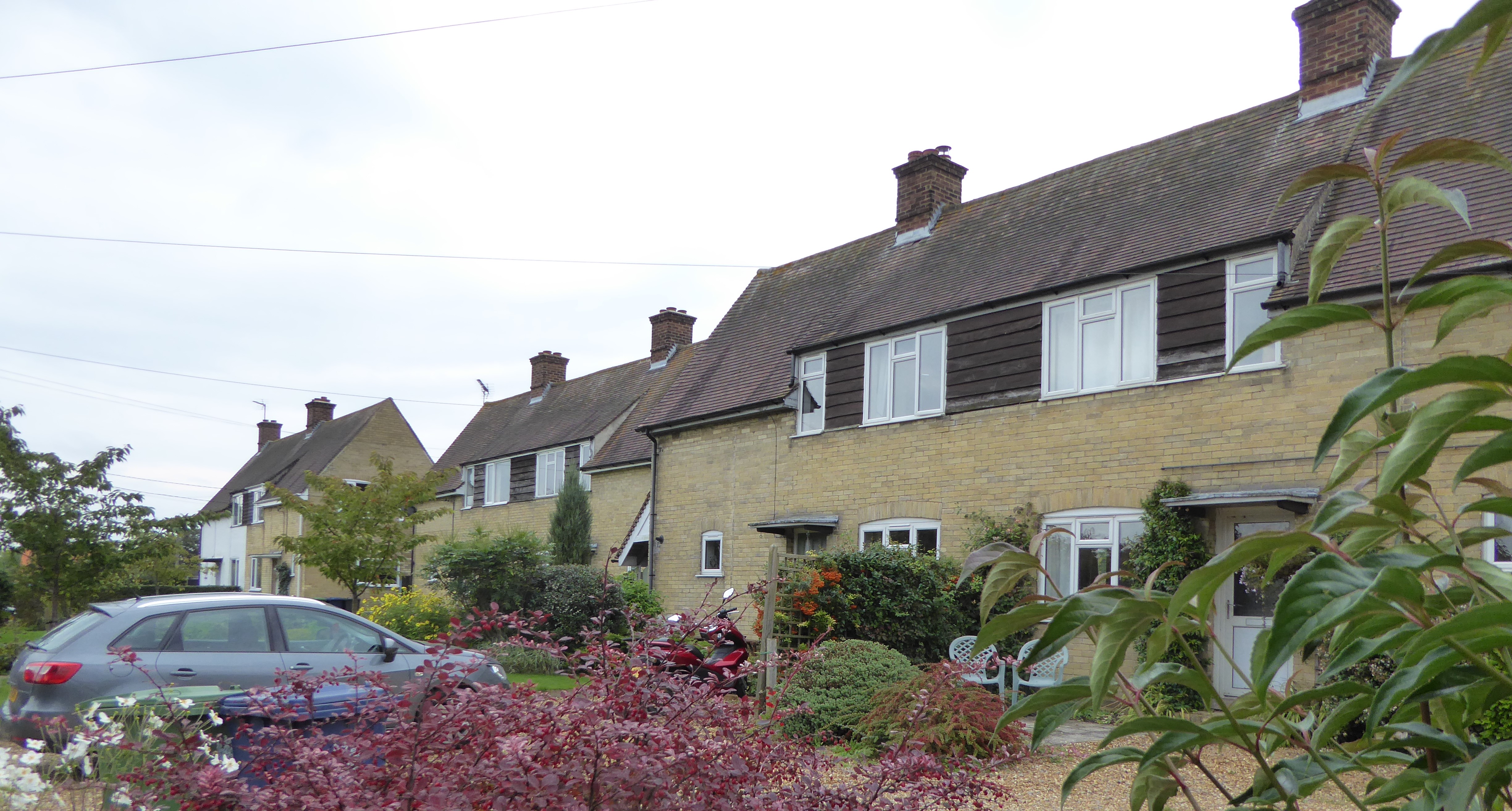 Nos 12-22 Council houses built 1938/9 Button End (Oct 2015)