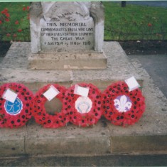 War memorial Remembrance Sunday 8 Nov 1998 | (Deacon)