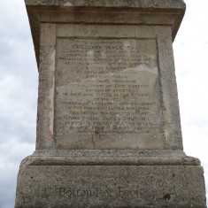 Inscription on Wale Monument 2015 | (Roadley)