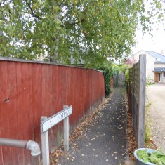 PTF1 Oct 2015 The Footpath public path off church St Oct 2015 resized Entrance to The Footpath off Church Street | (Roadley)