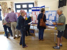At the display 3 Oct 2015 in Harston village Hall