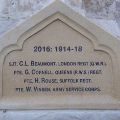War Memorial names added 2016  | (Roadley)