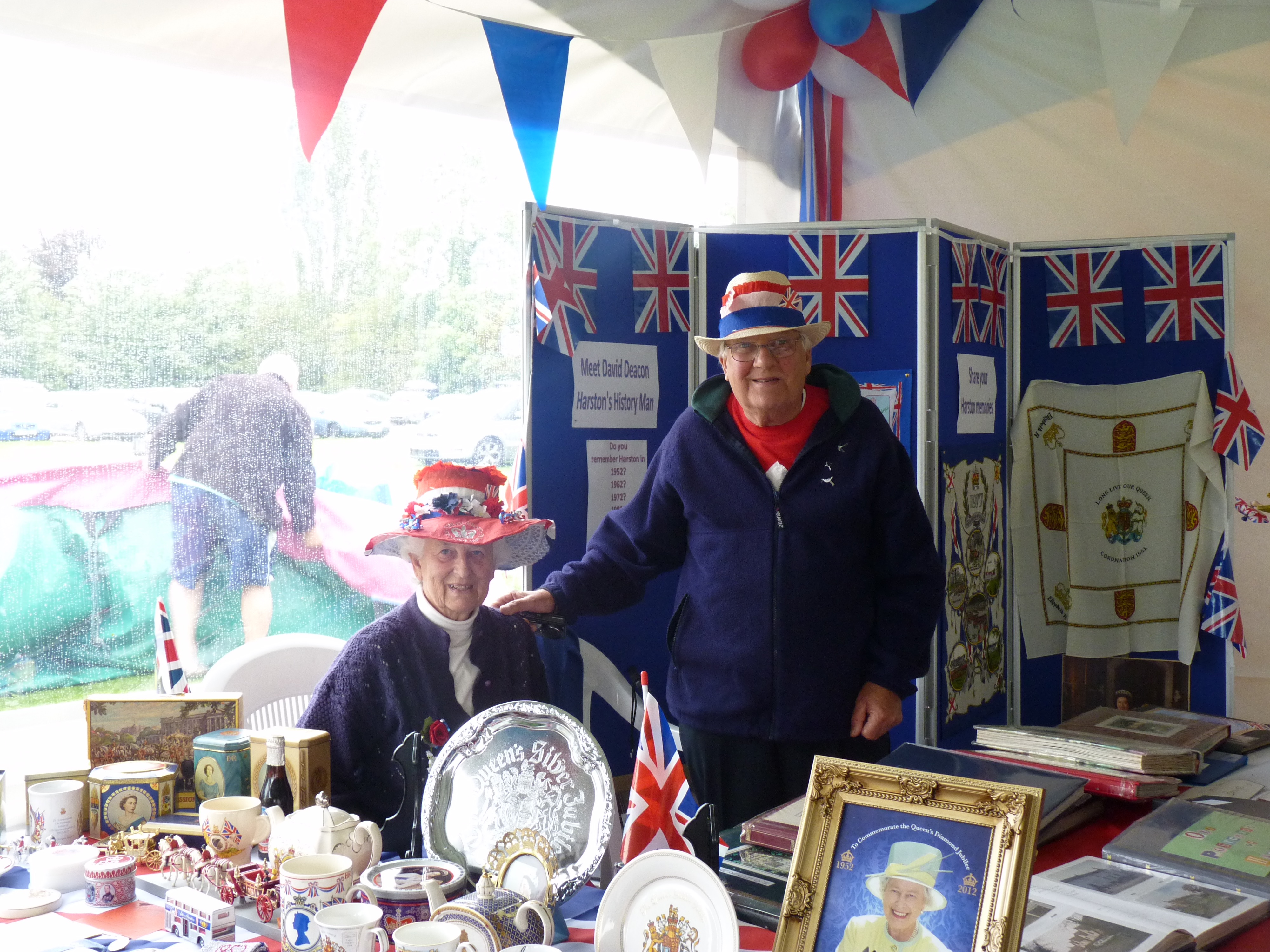 Irene & David Deacon 2012 display at Jubilee Celebration at the Rec