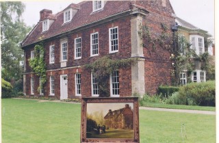 PRR Harston House facing The Green (Deacon) C 18th Harston House facing The Green | (Deacon)