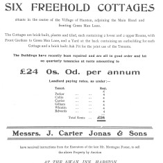 Victoria cottages sale (Cambridge Archives) Victoria cottages sale | (Cambridge Archives)