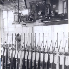 Harston signal box interior Sidney Deacon operated this box over many years | (Deacon)