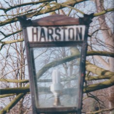 Station Rd old platform lamp now in Tiptofts garden | (Deacon)