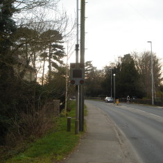 PZZF24.01 Speed Sensor Verge Old Telephone Exchance & No 94 High Street A10 east 2016 Speed Sensor Verge Old Telephone Exchance & No 94 High Street A10 east 2016 | (Griffin)
