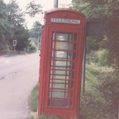 PZZT03.03 Telephone Box High St by School 1987 (Roadley) Photo 2.Type K3 Box High St by School 1987 | (Deacon)