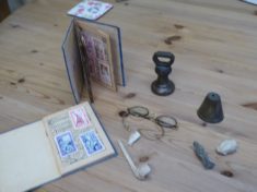 Artefacts found in garden and house of No 6 Button End in 1968