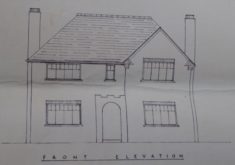 MBE0T.02b Drawing of proposed house Button End for J De Bondt app 28.12.39