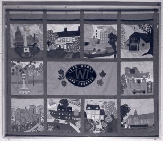 PZZPWI.05 Mar 1983 WI wall hanging VH WI wall hanging in Village Hall completed 1983 | WI book