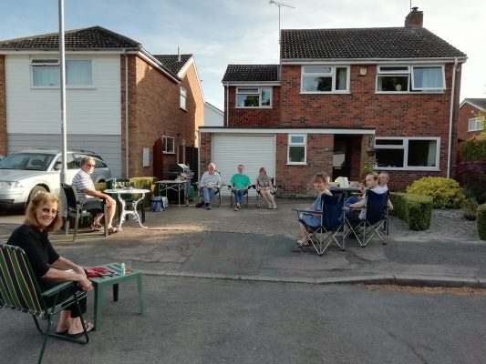 Socially distanced BBQ in Lawrance Lea May bank holiday Monday 2020 | (Roadley)