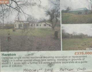 PBE0ZJ.07b Button End advert for Apple Cottage Mar 2012 (Deacon) Advert for Apple Cottage, Button End Mar 2012 | (Deacon)