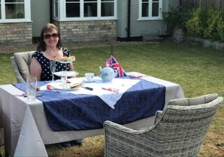PZZECov.40 tea & scones to celebrate VE day Royston Rd (J Richardson) Tea & scones to celebrate VE day Royston Rd | (J Richardson)
