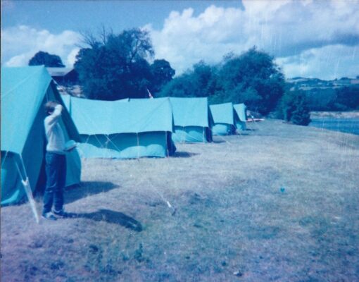 Scouts camping Hay on Wye 1984