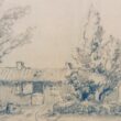A drawing, a painting & a letter return to the village