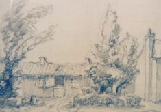A drawing, a painting & a letter return to the village