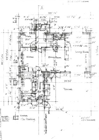 DGM07.01 1969 ground floor plans for No 7 GML 1969 ground floor plans for No 7 GML