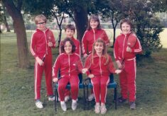 No 4 Harston School badminton team 1985