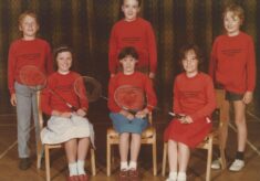 School team No 10: Badminton  1985?
