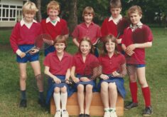 School team No 15:  Short tennis 1986