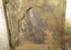 Memorial inscriptions - surnames beginning with D - G